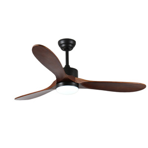 我们的品牌智能室内木制吊扇，配有家用轻型遥控电源功能 - Product Image 1