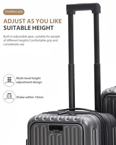 Versatile Aluminum Frame Carry-On Luggage With USB Charging Port, Front Compartment &amp; <strong>TSA</strong> Lock Suitcase - Product Image 5
