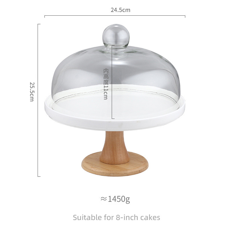 Piatto in ceramica con coperchio (24,5 cm)