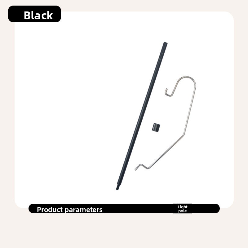 Poste de luz negro