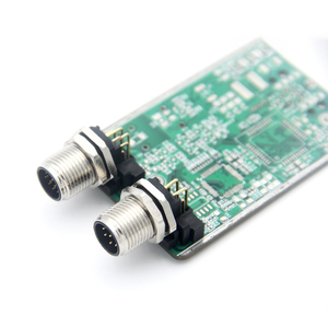 Sağ açı M12 PCB konektörü 90 derece erkek/kadın M12 A kodu 2/3/4/5/6/8/12 Pin 12 P 5Pin bağlayıcı paneli montaj konektörü - Product Image 5