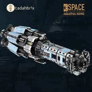 BaKa 33907 Agatha King <strong>Battleship</strong> Creative Space Shuttle Model Bricks Desktop Decoration <strong>Toy</strong> for Kids Gifts Building Blocks Sets - Product Image 3