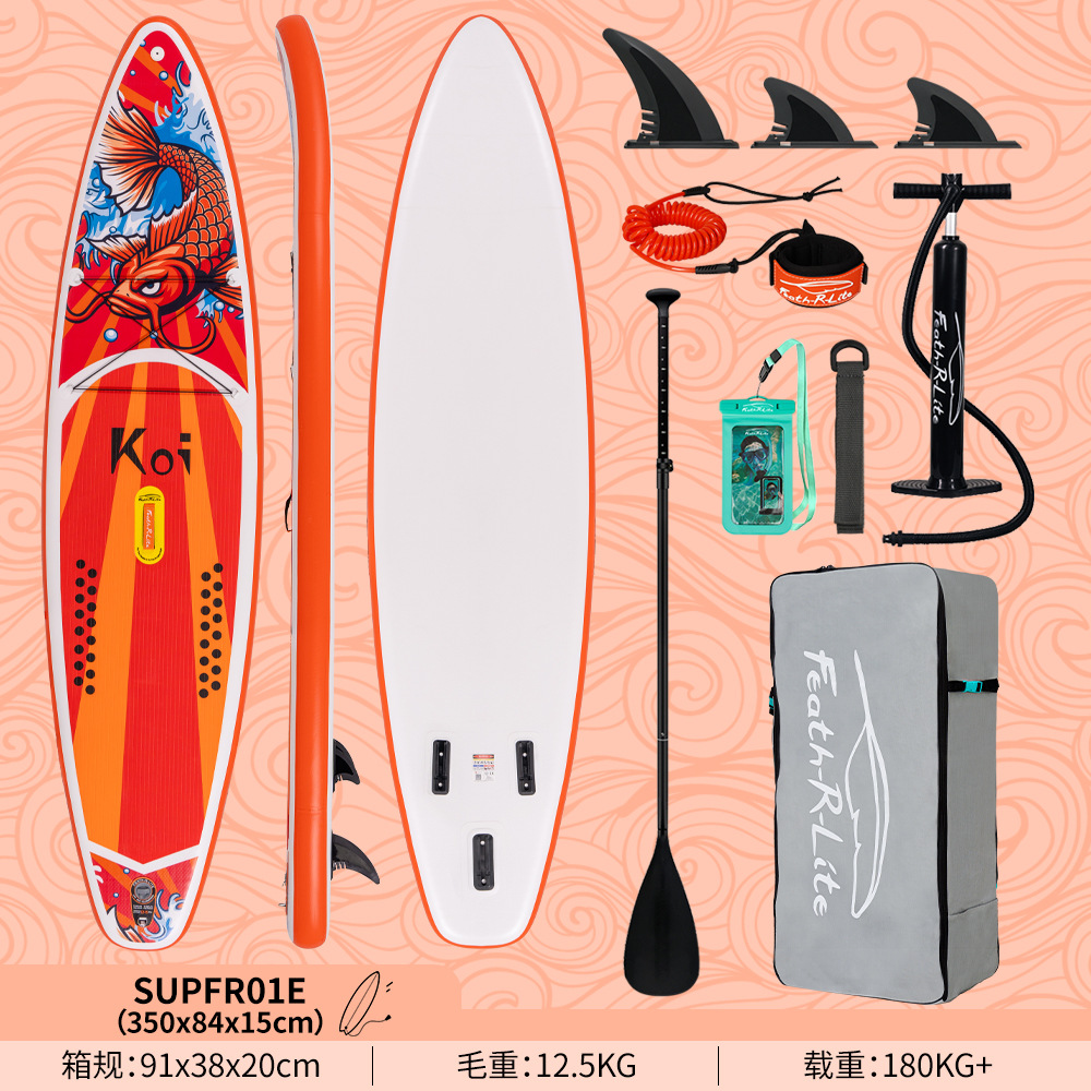 Supfr01e-350 cm koi rouge-avec support pour appareil photo