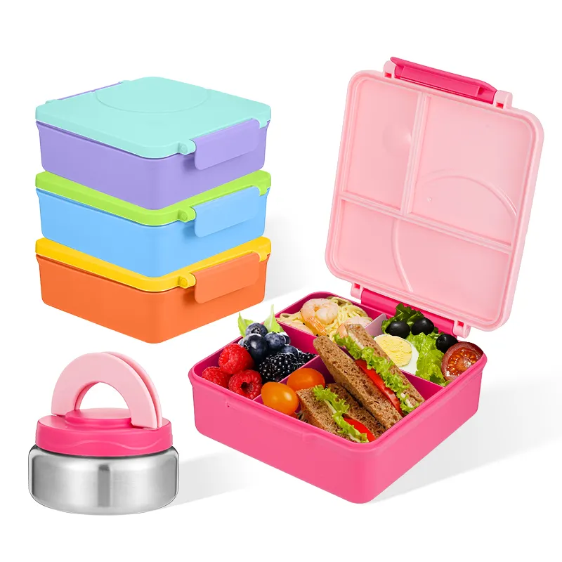 Fornitura di fabbrica prodotti per la casa bambino lunch box per la conservazione cibo bento box di plastica per la scuola all'aperto casa picnic