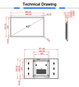 Processore i3 i5 i7 da 43 pollici tutto in un Computer Pc a infrarossi Touch Screen con Win10 o Linux - Product Image 6