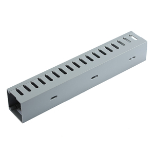 PVC Flexible <strong>Trunking</strong> <strong>Low</strong> Smoke Halogen Free Plastic U-shaped Open air Wiring Duct Slotted Electrical Cabinet - Product Image 5