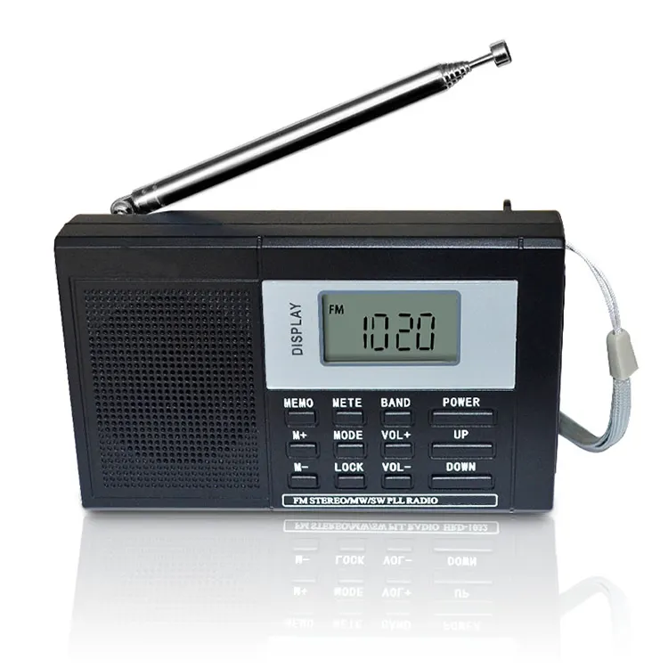 Atacado Estilo Quente Portátil Fm Am Sw Banda Completa Rádios De Alarme Com Melhor Função de Recepção Sintonizador Com Relógio De Sono Rádio Digital