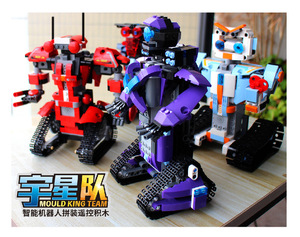 HOSHIモールドキングテクニックロバートセットリモートコントロールブロックロボットクローラーカーモデルビルディングブロックレンガキッズ教育玩具 - Product Image 2