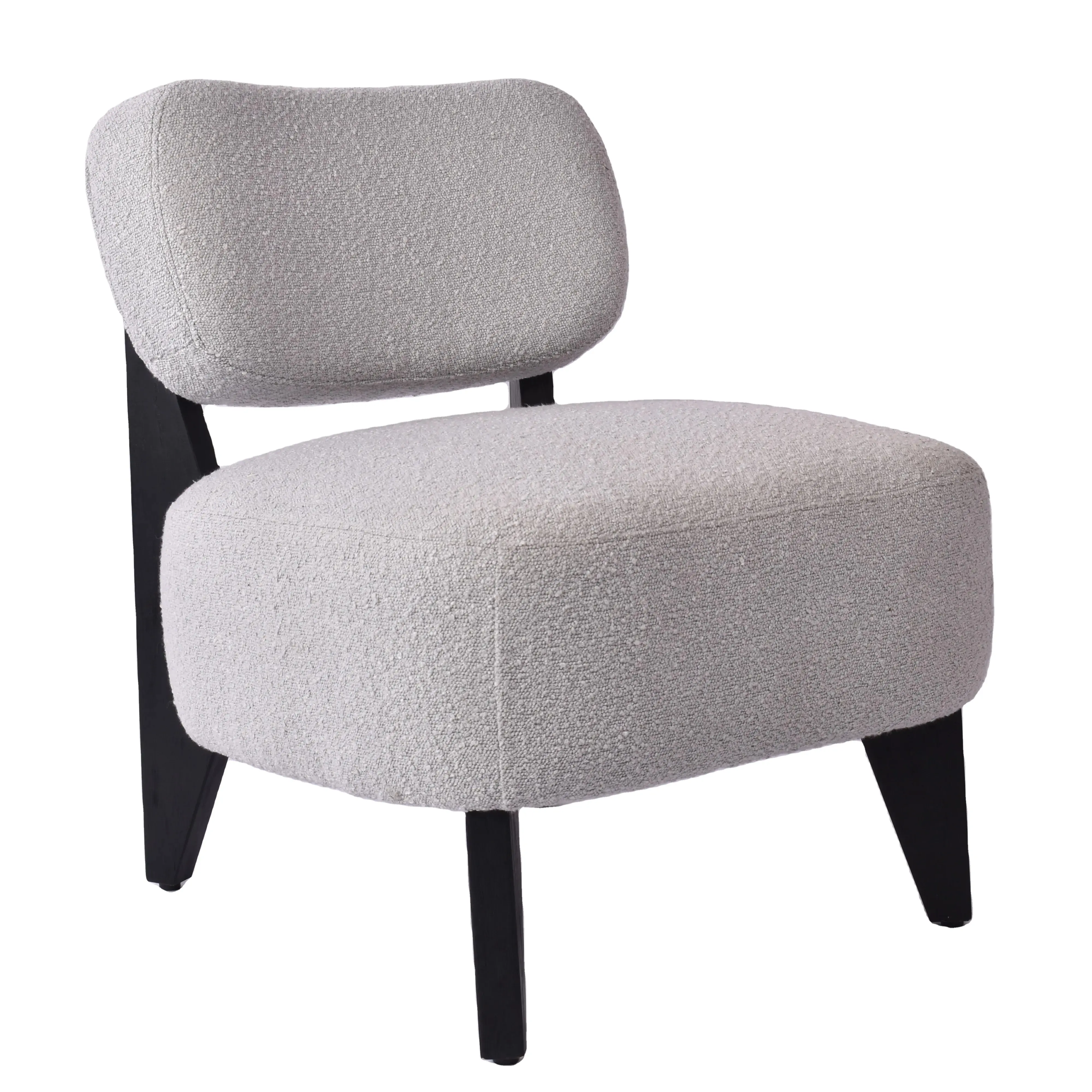 Chaise d'appoint moderne nordique en bois relax loisirs canapé simple boucle chaise longue pour salon
