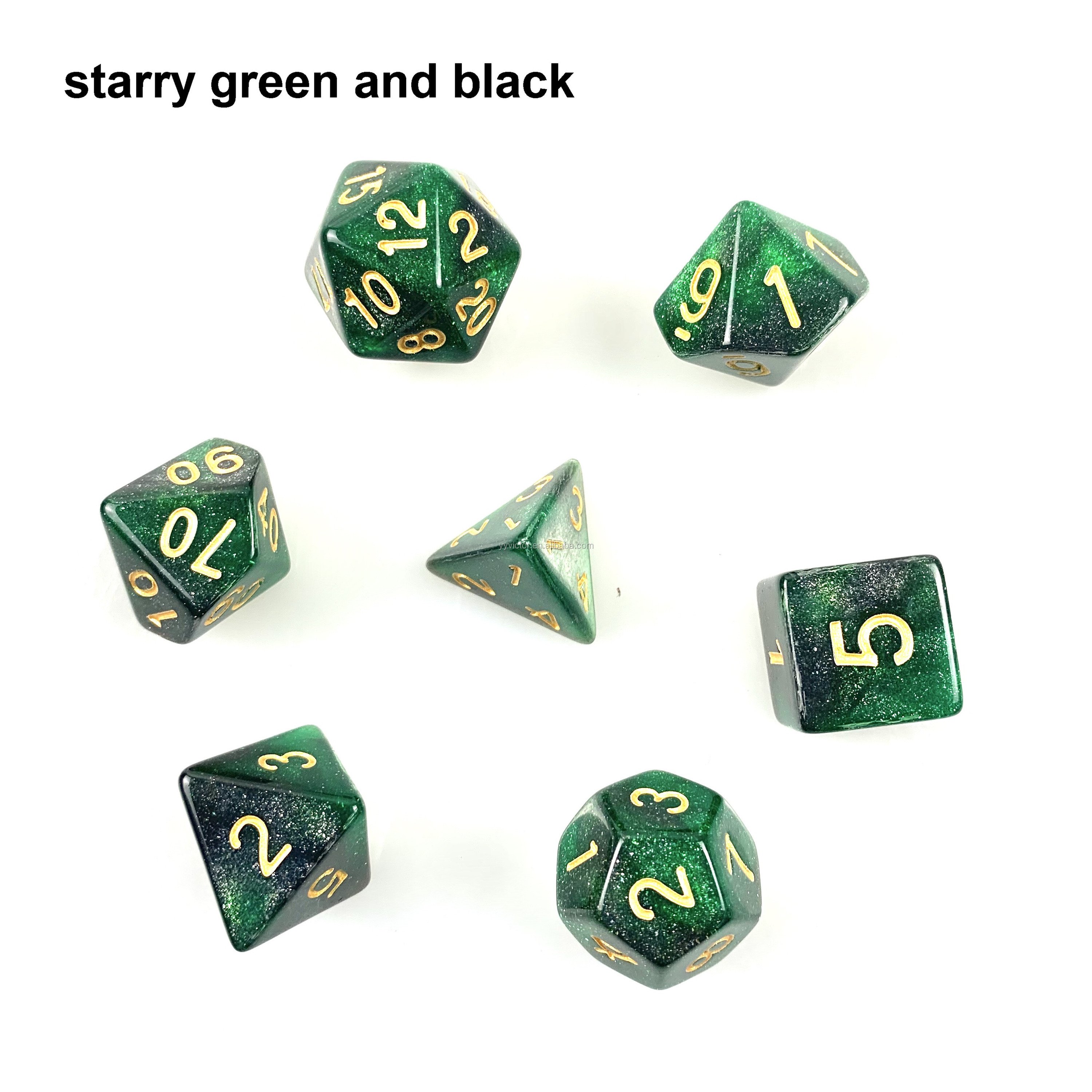 Starry สีเขียวและสีดำ