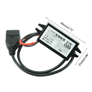DC-DCコンバータモジュール入力6V ~ 32V ~ 5V ~ 12V 24W (最大) USBステップダウン出力アダプターカーポッティング防水パワー - Product Image 3