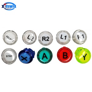 1セット30mmクリア押しボタンBX L1 L2 R1 R2 Neo GeoアーケードコンソールDIYマシンセレクトスタートゲームコントローラー - Product Image 2