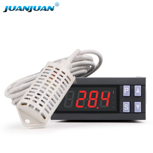 Termostato higrostato de 100-240Vac de fábrica con salidas de temporizador para bandeja de huevos, dos salidas de 16A, controlador de temperatura y humedad - Product Image 1