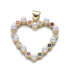 Trẻ Em Của Ins Phong Cách Tình Yêu Bông Tai Vòng Đeo Tay Tự Làm Phụ Kiện Trang Trí Đồ Trang Sức Vòng Cổ Tinh Tế Mạ Vàng Zircon Mặt Dây Chuyền - Product Image 2