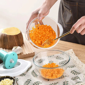 Express Manual Food Chopper Hand Chopper Vegetable <strong>Cutter</strong> Garlic Onion Chopper for Salsa Salad <strong>Pesto</strong> Guacamole Indian Cooking - Product Image 4
