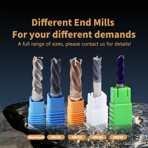 Strawberry Fresa Solid Carbide End <strong>Mills</strong> <strong>Cnc</strong> 4Mm 6Mm 4 Flute Spiral up 1/4 Carbide Cutter End <strong>Mill</strong> 2F 3/8 Compression Router Bit - Product Image 6