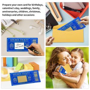 บัตรขูดรางวัลรางวัลการพิมพ์แบบกำหนดเองบัตรทอง6ชิ้น - Product Image 6