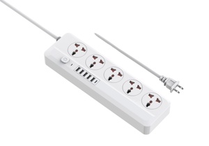 5つのコンセント220vコンセント5 Way Us標準パワーストリップマルチエクステンションソケット付き - Product Image 3