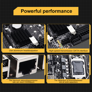 มาเธอร์บอร์ด Micro ATX H61 LGA1155 DDR3รองรับ <span class=keywords><strong>i5</strong></span> Intel-i3 i7 Pentium-Celeron Dual Channel เดสก์ท็อปชิปเซ็ตเมนบอร์ด H61 - Product Image 5