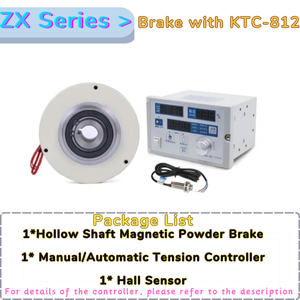 Thin Magnetic Powder <strong>Brake</strong> With Manual/Automatic Tension Controller Kit Torque 3Nm/6Nm/12Nm/25Nm/50Nm/100Nm
