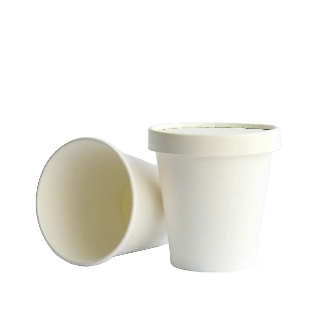 Caffè/gelato/tazze da tè monouso in carta monouso singolo/doppio per uso alimentare per bevande calde/fredde