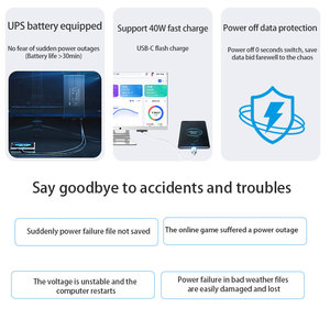 23.8'' UPS AIO Core I5-12450H DDR4 16GB 512GB SSD Design AllinOne Desktop <strong>Computer</strong> OEM Monoblock All in One PC with UPS Battery