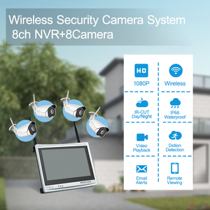 Conjunto de cámara profesional Wifi, sistema de videovigilancia inalámbrico, sistema Ip Nvr - Product Image 2