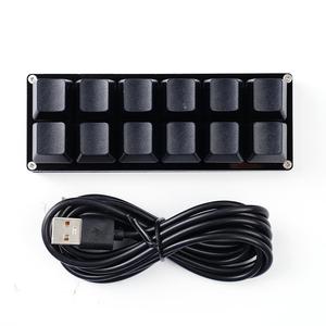 New 12 <strong>Keys</strong> USB <strong>Macro</strong> Programming Mechanical Keyboard Customized DIY RGB Backlight Gaming Mini Custom Keypad - Product Image 2