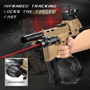 KK 57cm şarj edilebilir hız otomatik sıçramak topu silah MP17 elektrik jel Bullet Blaster Boys için manuel otomatik entegre jel - Product Image 5