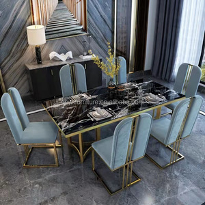节省空间柜台高度金属腿餐厅家具可转换茶几到餐桌套装8 - Product Image 4