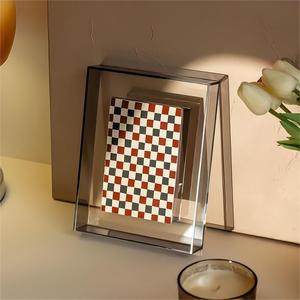 Màu sắc tự làm thanh lịch tác phẩm nghệ thuật tường Bảng trang trí nhà trang trí công phu 3D Rỗng Nhựa Acrylic 4x6 5x7 hai mặt hình ảnh hình ảnh khung - Product Image 6