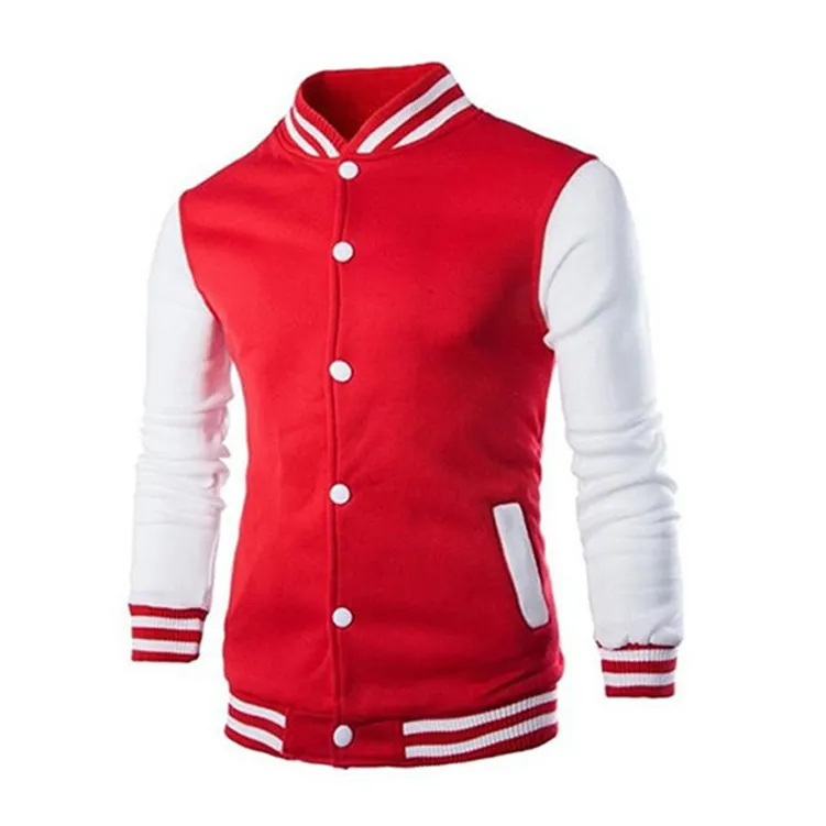 Vente en gros de vestes d'université vierges pour hommes veste Letterman universitaire personnalisée fabricants vestes de baseball de designer pour hommes