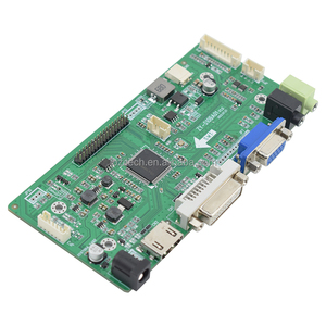 La placa controladora LCD universal LVDS de Jozitech, la versión V1.0, es compatible con entradas DVI VGA de hasta 1920x1200, es de 1/2" - Product Image 3
