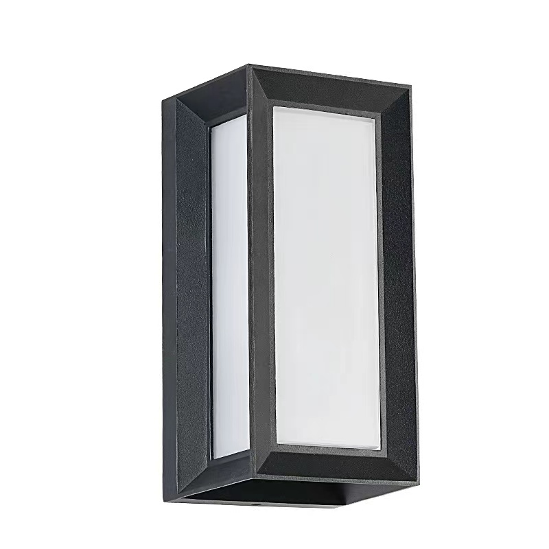 Modern Outdoor Indoor Wall Light Aluminum LED Square Wall Lamp Waterproof Garden Light 18W