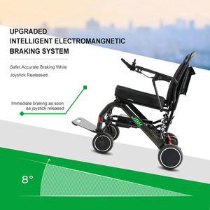 Động cơ không chổi than sợi carbon xe lăn điện màu đen 180wx2 động cơ - Product Image 4