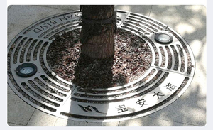 用于市政道路和住宅社区建设的球墨铸铁/铝/304不锈钢/镀锌板树格栅 - Product Image 6