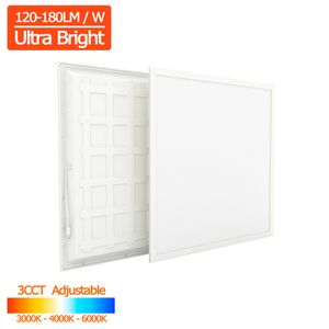 3CCT ปรับ180lm/W กลับไฟ LED ปิดภาคเรียนแผงไฟลูเมนสูง120-150lm/W สแควร์เพดานแสงไฟ LED แผงไฟ - Product Image 1