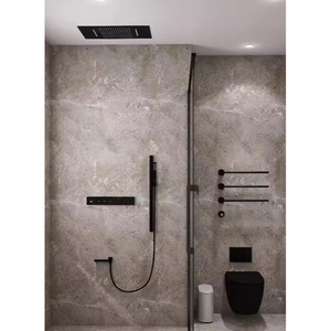 330*630mm Ceiling Shower Set LED Raining Fall <strong>Embedded</strong> Shower Head Constant Temperature Ceiling Mounted Thermostat Shower <strong>System</strong> - Product Image 5
