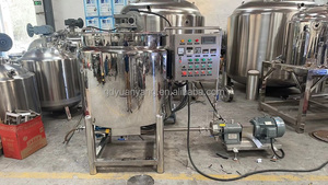 Harici dolaşım yüksek kesme pompası ile Tank 500L karıştırma makinesi ile Inline homojenleştirici mikser - Product Image 3