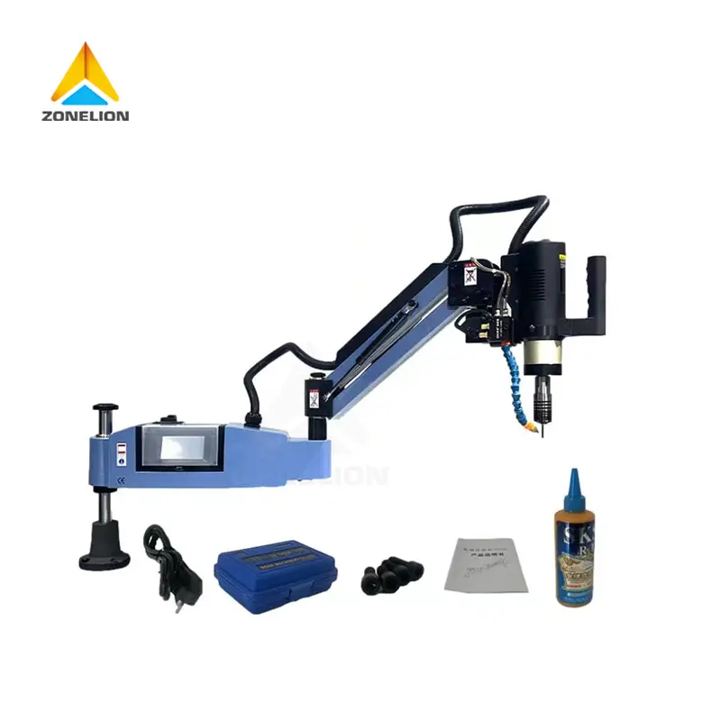 Hot M3-M16 Hot Cnc Automatische Flexibele Arm Moer Schroef Servo Elektrische Tapping Machine Voor Pijp Metaaldraad Boormachine