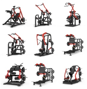 ジムフィットネス筋力トレーニング機器ハックスクワットマシン衰退チェストプレス機コンボ衰退プレート搭載機 - Product Image 5