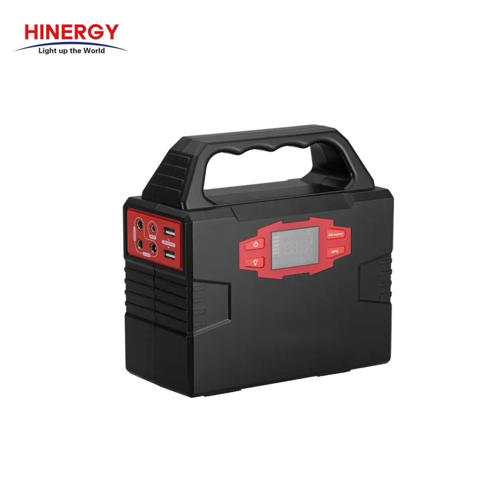 Hinergy Best Battery Power Station 110v 220v AC 60hz Portable Solar Generator For Camping