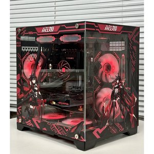 Custodia per PC di nuovo Design con tema personaggio personalizzato per Computer M-ATX vista mare camera di visualizzazione Case per Computer Cool e torri - Product Image 2