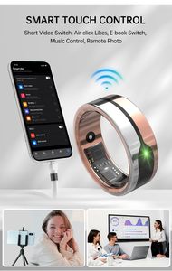 ヘルスモニターと温度読み取り機能を備えたSHRリングアニロR3スマートリングAndroid操作WiFi対応 - Product Image 6