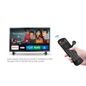 Siyah kablosuz mini klavye RII MX9 akıllı 2.4 için android tv kutusu Ghz hava fare uzaktan kumanda fabrika - Product Image 5