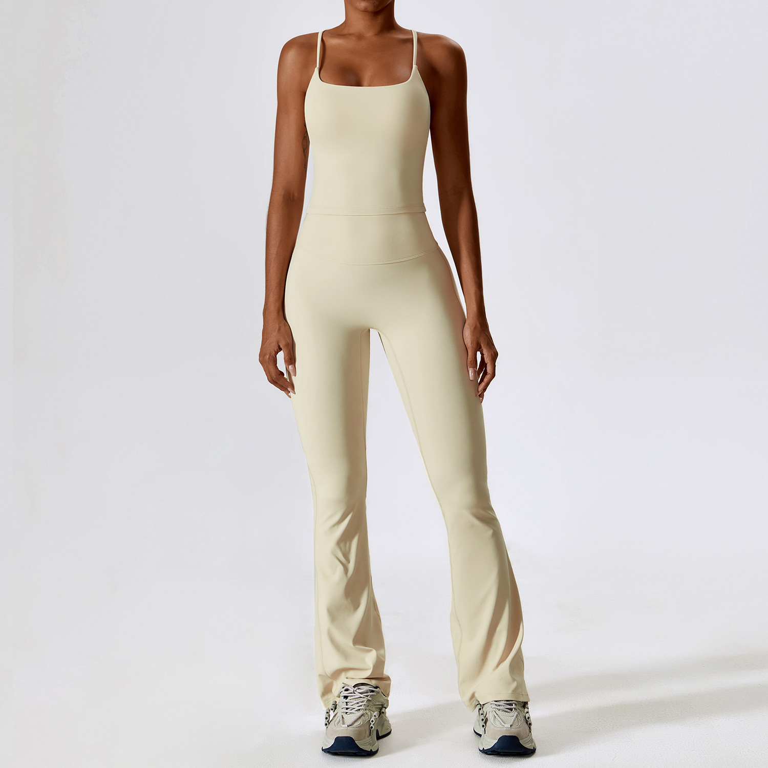 Beige (reggiseno + legging)