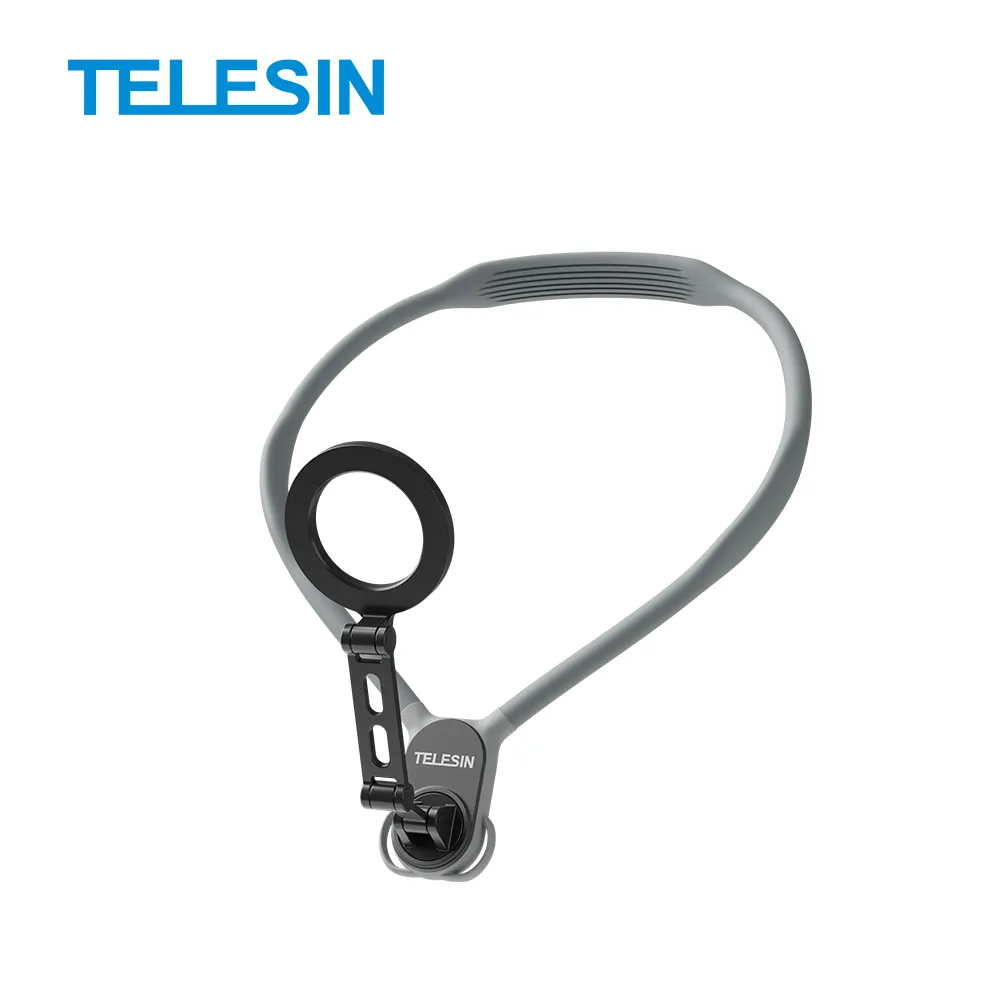 TELESIN New MNM 002 MAX untuk Smartphone silikon dudukan ponsel magnetik leher pemegang