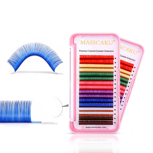 Özel etiket renkli klasik tip kirpik düğüm ücretsiz kirpik doğal uzun siyah takma kirpik makyaj - Product Image 1