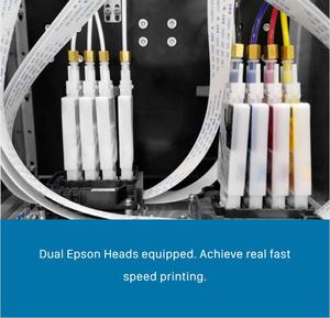 SinoColor TP-600 A2 Size Double 4720 / i3200 Heads Dual-パレットFast Speed DirectにFabric Flat Bed Printers For T Shirts - Product Image 3