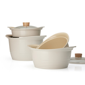 Cơ bản nồi gốm loạt pfoa-miễn phí gốm không dính đồ nấu nướng với chống xước và chịu nhiệt lớp phủ - Product Image 5